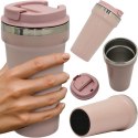 KUBEK TERMICZNY TURYSTYCZNY EXCELLENT HOUSEWARE 500ML - CIELISTY