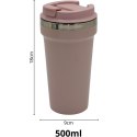 KUBEK TERMICZNY TURYSTYCZNY EXCELLENT HOUSEWARE 500ML - CIELISTY