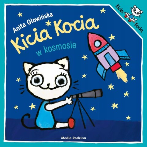 Zestaw kreatywny Kicia Kocia W kosmosie + projektor do rysowania rakieta