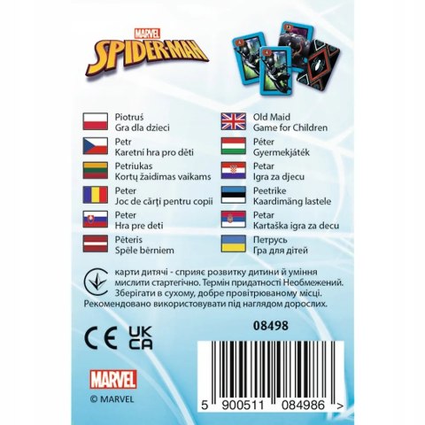5 x Karty Piotruś Spiderman Disney Marvel +4 Trefl 08498