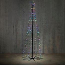 CHOINKA DEKORACYJNA 180 LED RGB PILOT TIMER 185CM LUCA