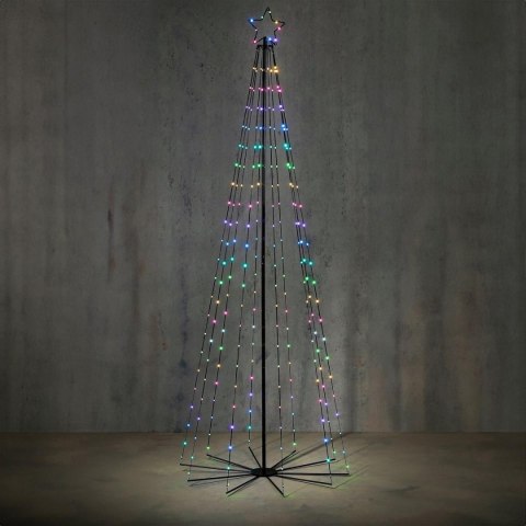 CHOINKA DEKORACYJNA 180 LED RGB PILOT TIMER 185CM LUCA
