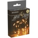 LAMPKI DRUCIKI NA BATERIE GIRLANDA 100 LED SUPER CIEPŁY BIAŁY TIMER