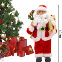 MIKOŁAJ ŚWIĄTECZNY DEKORACYJNY STOJĄCY DELUXE 60CM RED