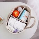 Organizer biały Baby na pieluszki torba dla mamy niemowlaka na pieluchy