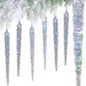 SOPLE LODU OPALIZUJĄCE DEKORACJA WISZĄCA 17,5 CM 6 SZT