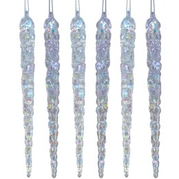 SOPLE LODU OPALIZUJĄCE DEKORACJA WISZĄCA 17,5 CM 6 SZT