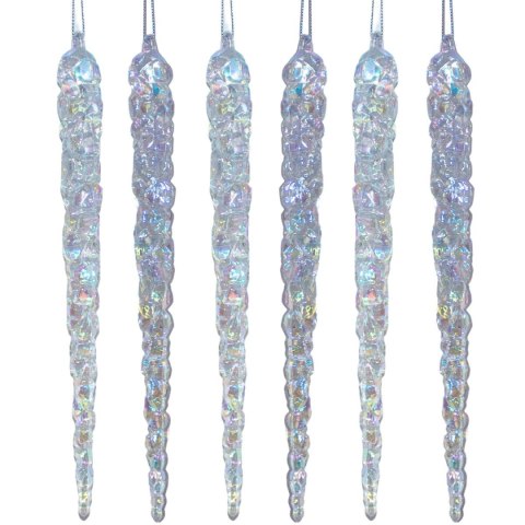 SOPLE LODU OPALIZUJĄCE DEKORACJA WISZĄCA 17,5 CM 6 SZT