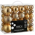 BOMBKA DEKORACYJNA PLASTIKOWA BEZPIECZNA 46SZT MICA COPPER