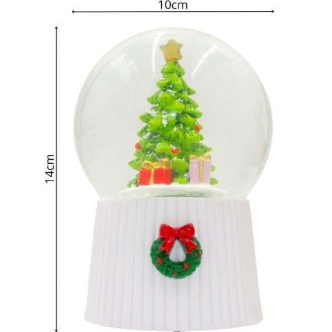 KULA ŚNIEŻNA 147MM LED GRAJĄCA CHOINKA