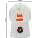 KULA ŚNIEŻNA GRAJĄCA 147MM LED MIKOŁAJ