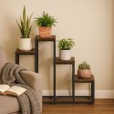 Kwietnik stojący stojak na kwiaty ozdoby 4 półki loft ModernHome
