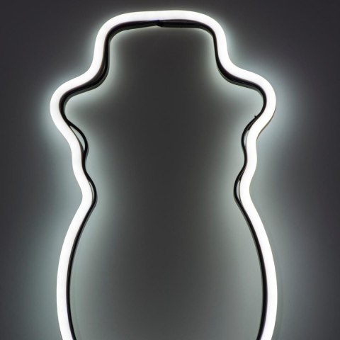 NEON BAŁWAN BIAŁY 81 LED NA BATERIE 14,5x96CM LUCA