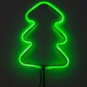NEON CHOINKA ZIELONA 87 LED NA BATERIE 16x91CM LUCA