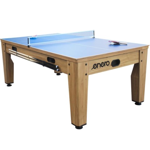 STÓŁ DO MULTIGIER 4W1 BILARD TENIS STOŁOWY CYMBERGAJ STÓŁ JADALNY 214x121.6x81.3CM WOODEN ENERO