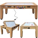 STÓŁ DO MULTIGIER 4W1 BILARD TENIS STOŁOWY CYMBERGAJ STÓŁ JADALNY 214x121.6x81.3CM WOODEN ENERO