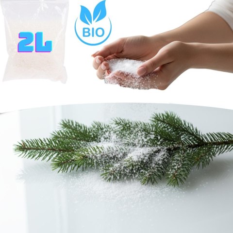 SZTUCZNY ŚNIEG DO DEKORACJI SYPKI OZDOBNY BIO 2000ML