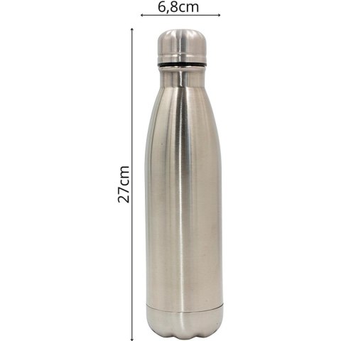 BUTELKA TERMICZNA TURYSTYCZNA STALOWA INOX 500ML