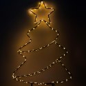 CHOINKA OGRODOWA STOJAK CIEPŁY BIAŁY LAMPKI 180 LED NA BATERIE 30x69,5CM LUCA