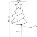 CHOINKA OGRODOWA STOJAK CIEPŁY BIAŁY LAMPKI 180 LED NA BATERIE 30x69,5CM LUCA