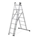 Drabina aluminiowa wielofunkcyjna 3x7 składana z pasami zabezpieczającymi 150 kg ModernHome