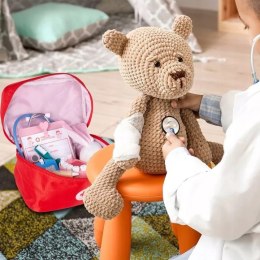 Drewniany zestaw lekarza i dentysty w walizce 2 króliczki dla dzieci duży