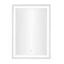 Lustro łazienkowe LED ścienne 50x70 cm 3 barwy włącznik dotykowy ModernHome