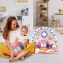 Mata edukacyjna z pianinkiem grzechotki gryzaki interaktywna dla niemowląt