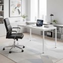 Stół do kuchni jadalni dla 4-5 osób biurko komputerowe 120x60 cm biały marmur ModernHome
