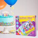Układanka guzikowa Montessori mozaika edukacyjna trening małej rączki Miś
