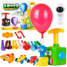 Wyrzutnia balonowa samochód żabka + pompka zestaw aerodynamiczny 12 balonów