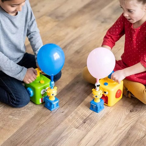 Wyrzutnia balonowa samochód żabka + pompka zestaw aerodynamiczny 12 balonów