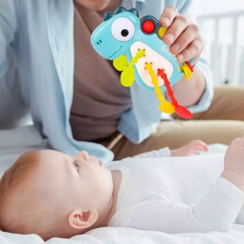 Zabawka Sensoryczna Gryzak Montessori Dinozaur - Rozwija Zmysły
