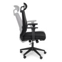 Fotel biurowy obrotowy ergonomiczny regulacja wysokości czarny ModernHome