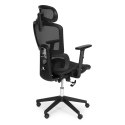 Fotel biurowy obrotowy ergonomiczny regulacja wysokości czarny ModernHome