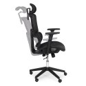 Fotel biurowy obrotowy ergonomiczny regulacja wysokości czarny ModernHome