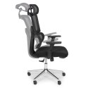 Fotel biurowy obrotowy ergonomiczny regulacja wysokości czarny ModernHome