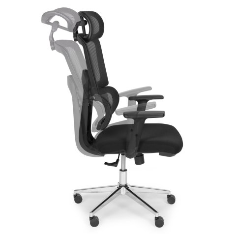Fotel biurowy obrotowy ergonomiczny regulacja wysokości czarny ModernHome