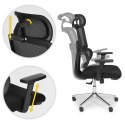 Fotel biurowy obrotowy ergonomiczny regulacja wysokości czarny ModernHome