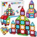 Klocki magnetyczne 3D edukacyjne konstrukcje 45el. układanka dla dzieci