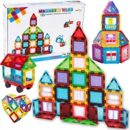 Klocki magnetyczne 3D edukacyjne konstrukcje 45el. układanka dla dzieci