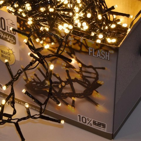 LAMPKI CHOINKOWE ŁAŃCUCH ŚWIETLNY 3000 LED TIMER CIEPŁY BIAŁY