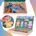 Edukacyjne Puzzle Magnetyczne Rodzinka - Kreatywna Zabawa