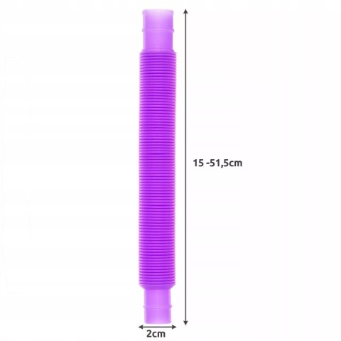 Kolorowa Zabawka Rozwojowa Tuby Sensoryczne Rurki POP XXL 20 szt.