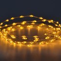 LAMPKI DRUCIKI NA BATERIE GIRLANDA 90 LED CIEPŁY BIAŁY FLASH LUCA