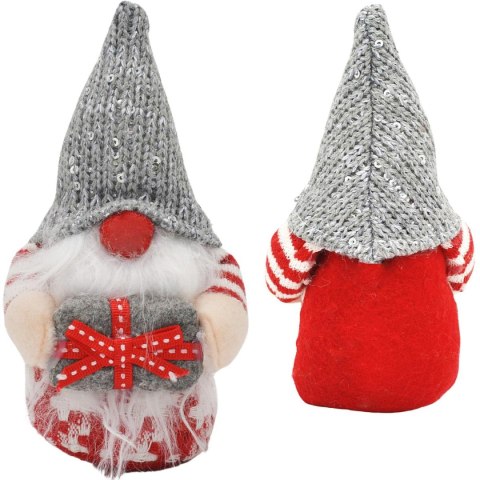 SKRZAT GNOM DEKORACYJNY 15CM SZARY BOY