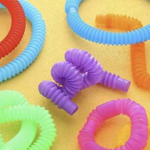Tuby Sensoryczne Rurki XXL10 szt. Kolorowa Zabawka terapeutyczna edukacyjna