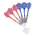 Elektroniczna tarcza do darta gry w rzutki lotki tablica LCD 38 cm 18 gier zestaw 6 rzutek