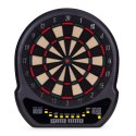 Elektroniczna tarcza do darta gry w rzutki lotki tablica LCD 48 cm 27 gier zestaw 12 rzutek