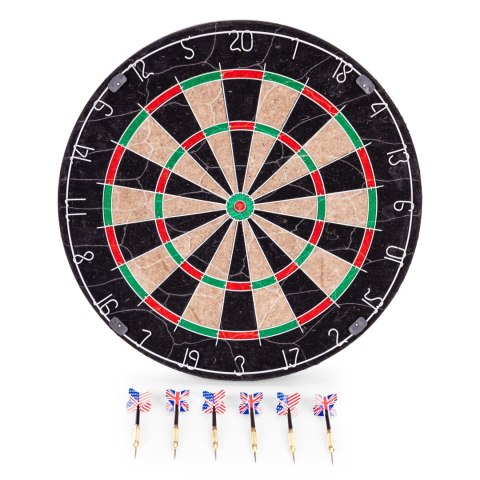 Tarcza do darta gry w rzutki lotki tablica sizalowa 46 cm zestaw 6 rzutek